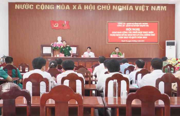 Thạnh Trị: Giao ban công tác phối hợp theo Nghị định 03 của Chính Phủ